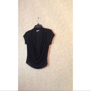 Black short tee shirt / open shirt